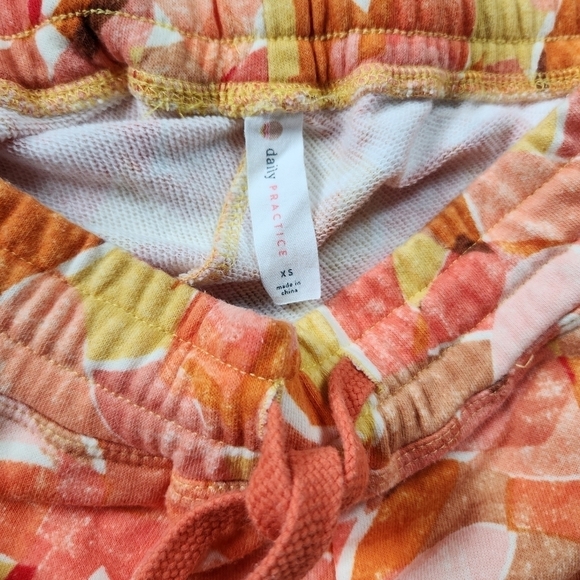 Daily Practice By Anthropologie Orange Lounge Shorts Size XS - Picture 5 of 9